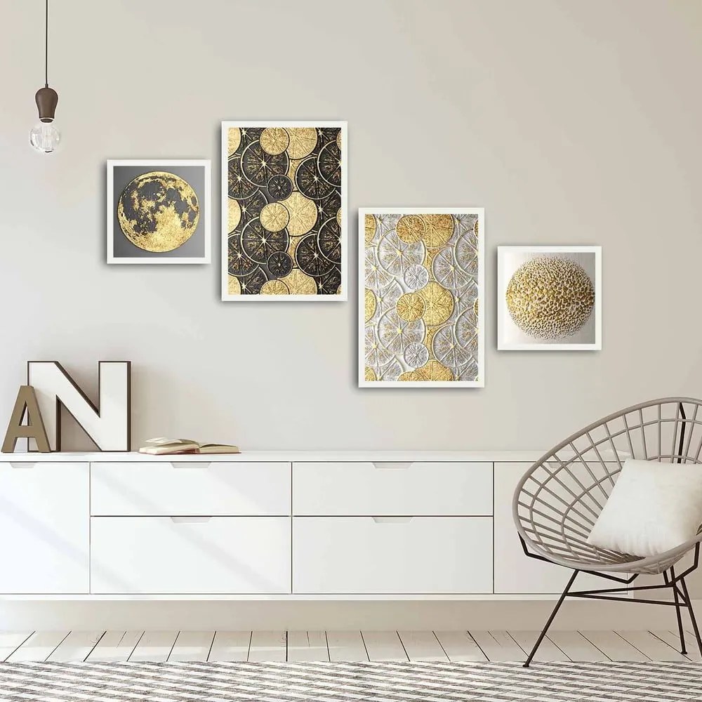 Obrazy zestaw 4 szt. 35x50 cm – Wallity