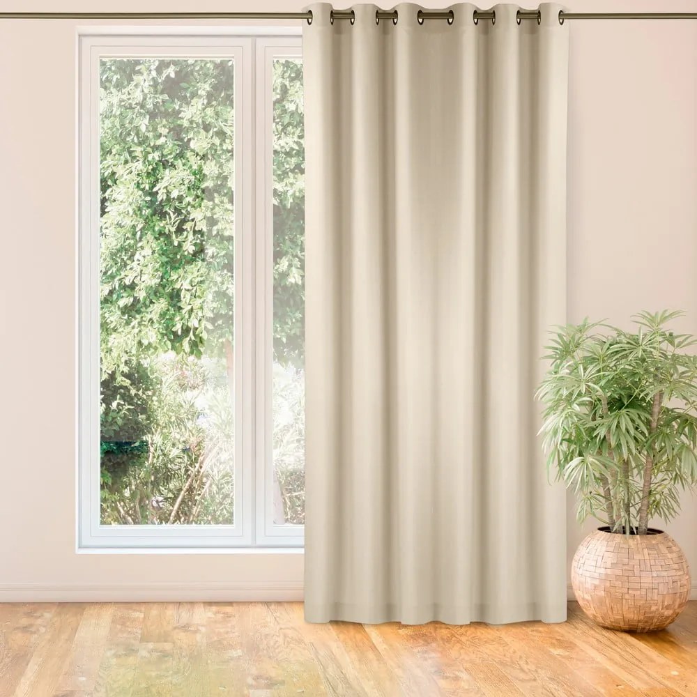 Kremowa zasłona 140x245 cm Carmena – Homede