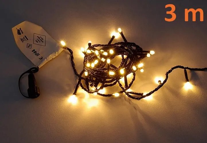 diLED świetlny łańcuch - 40 LED ciepły biały