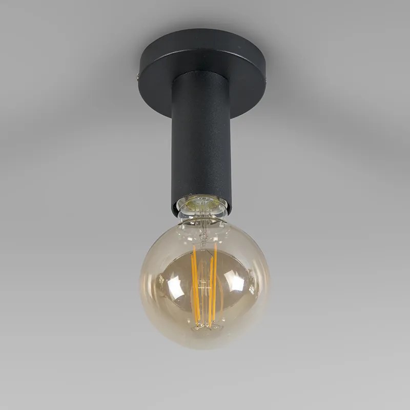 Nowoczesna lampa sufitowa czarna - Facil