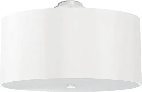 Biały okrągły plafon minimalistyczny 50 cm - 2X EX665 C2-Z00