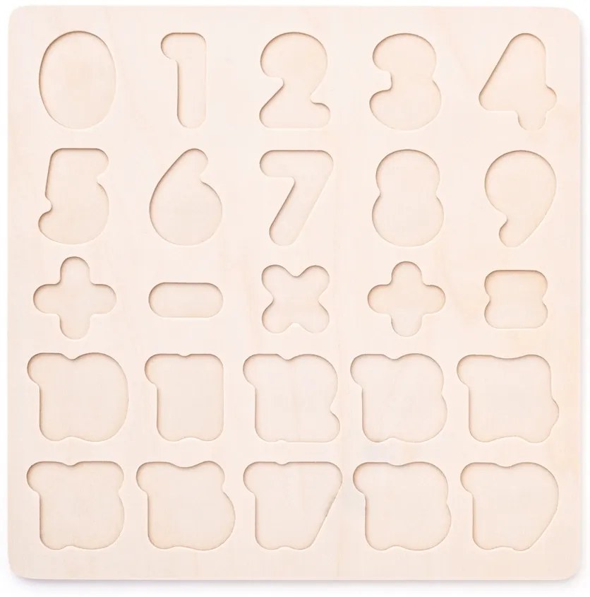 Woody Puzzle na planszy Cyfry