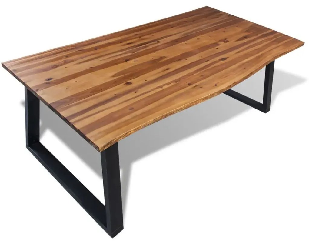 Jadalniany stół z akacji– brązowy S6-K81
