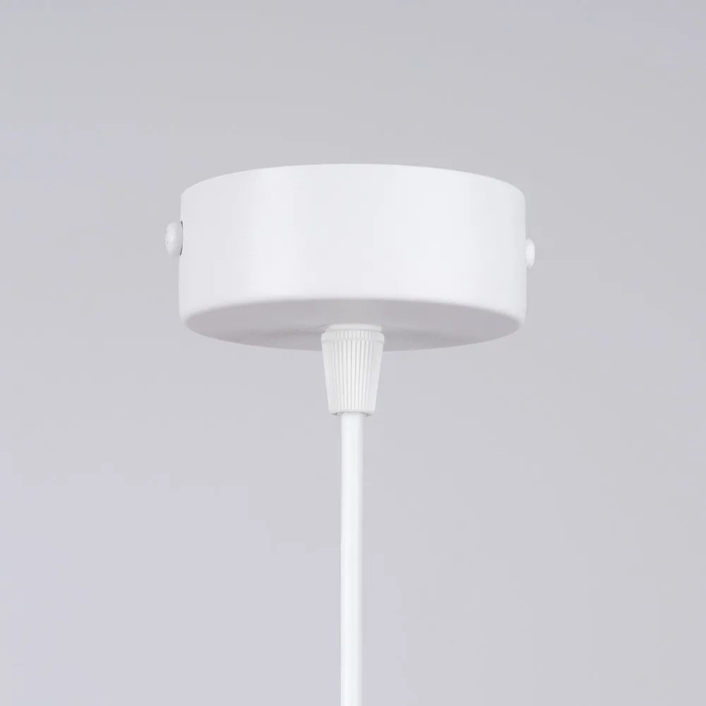 Biała lampa dziecięca ze szklanym kloszem Mab – Sollux