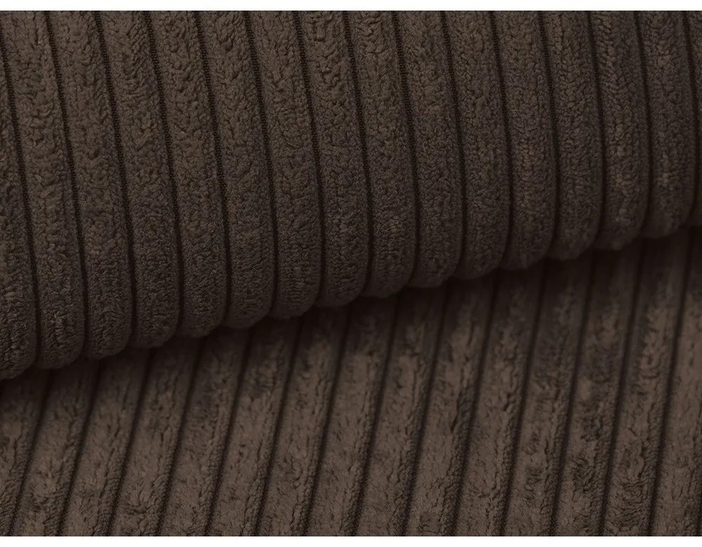 Brązowa sztruksowa rozkładana sofa 195 cm Nona – Makamii