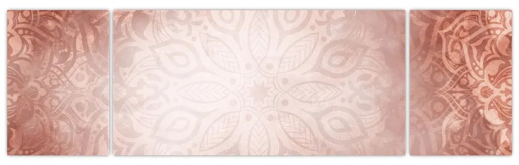 Obraz - Różowa mandala (170x50 cm)