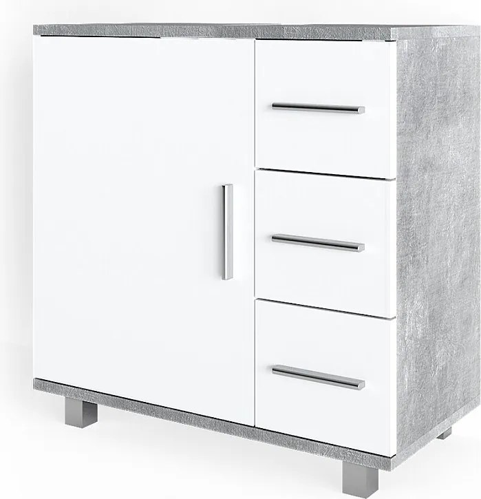 Szafka na wannę beton 60x33x60.8 ilias