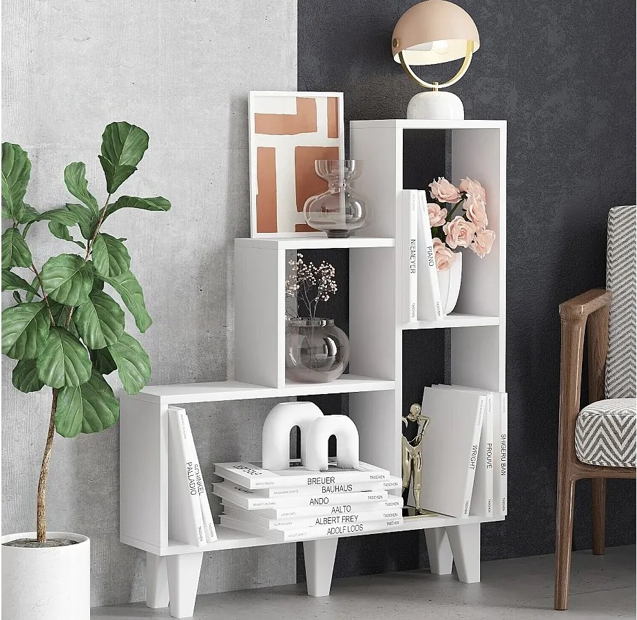 Półka – 88 x 106 x 20 cm – biała – płyta wiórowa pokryta melaminą