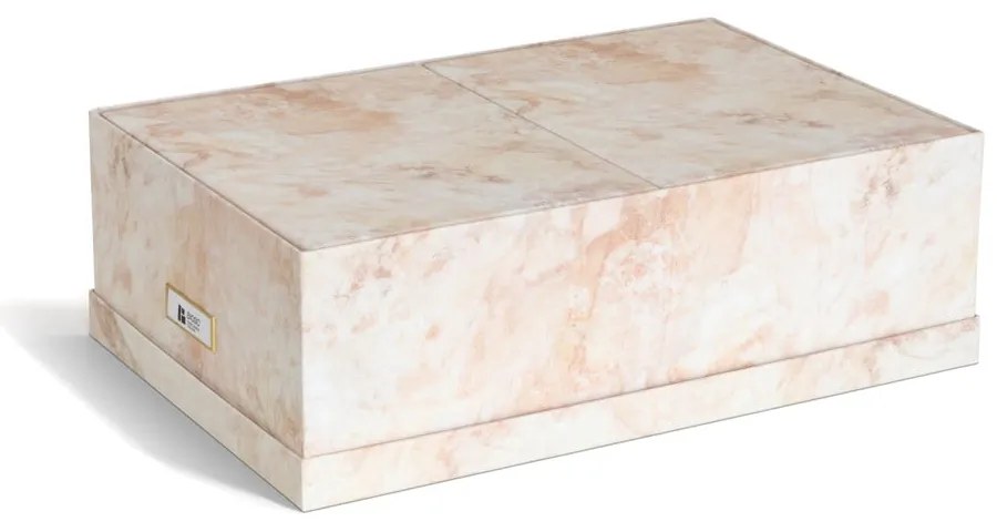 Beżowe kartonowe pojemniki dekoracyjne z pokrywką zestaw 3 szt. 31x47x15,5 cm Inge Paper Laminate – Bigso