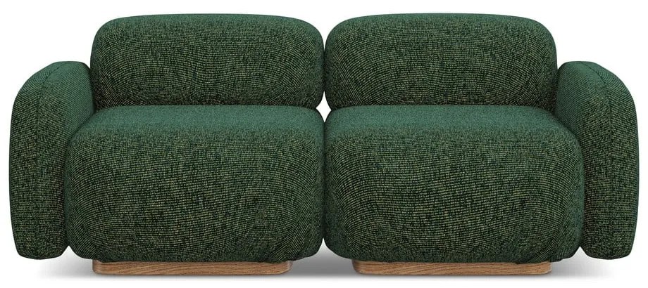 Ciemnozielona sofa modułowa 190 cm Ailani – Makamii