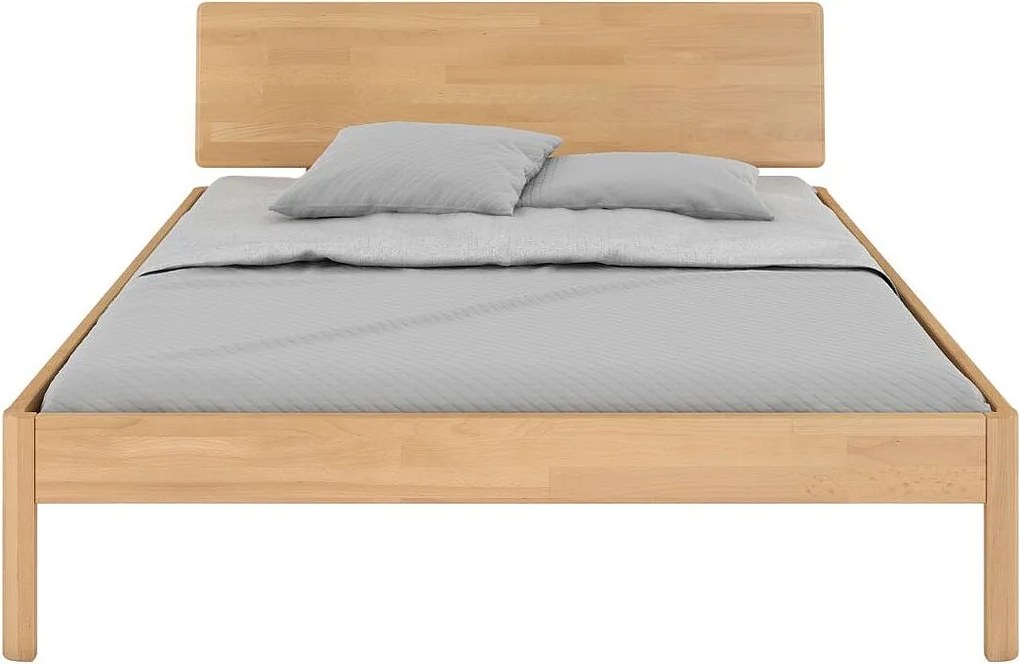 Łóżko bukowe Visby AMMER / 140x200 cm, kolor naturalny