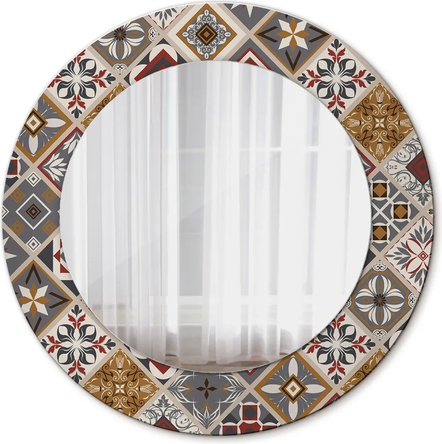Lustro dekoracyjne okrągłe Turecki wzór