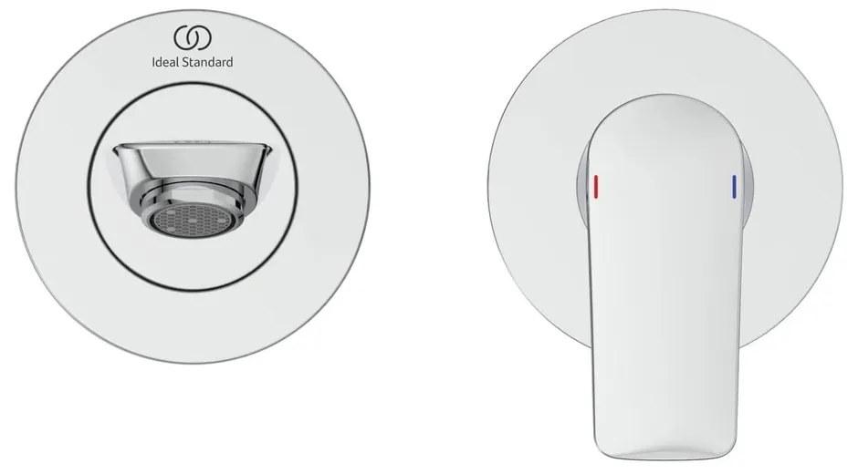 Umywalkowa bateria podtynkowa w kolorze srebra z połyskiem Connect Air – Ideal Standard