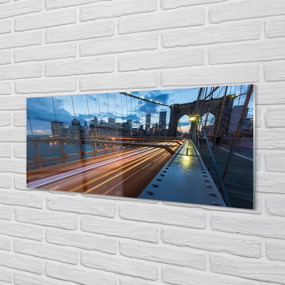 Panel Szklany Nowoczesne Miasto nad Rzeką