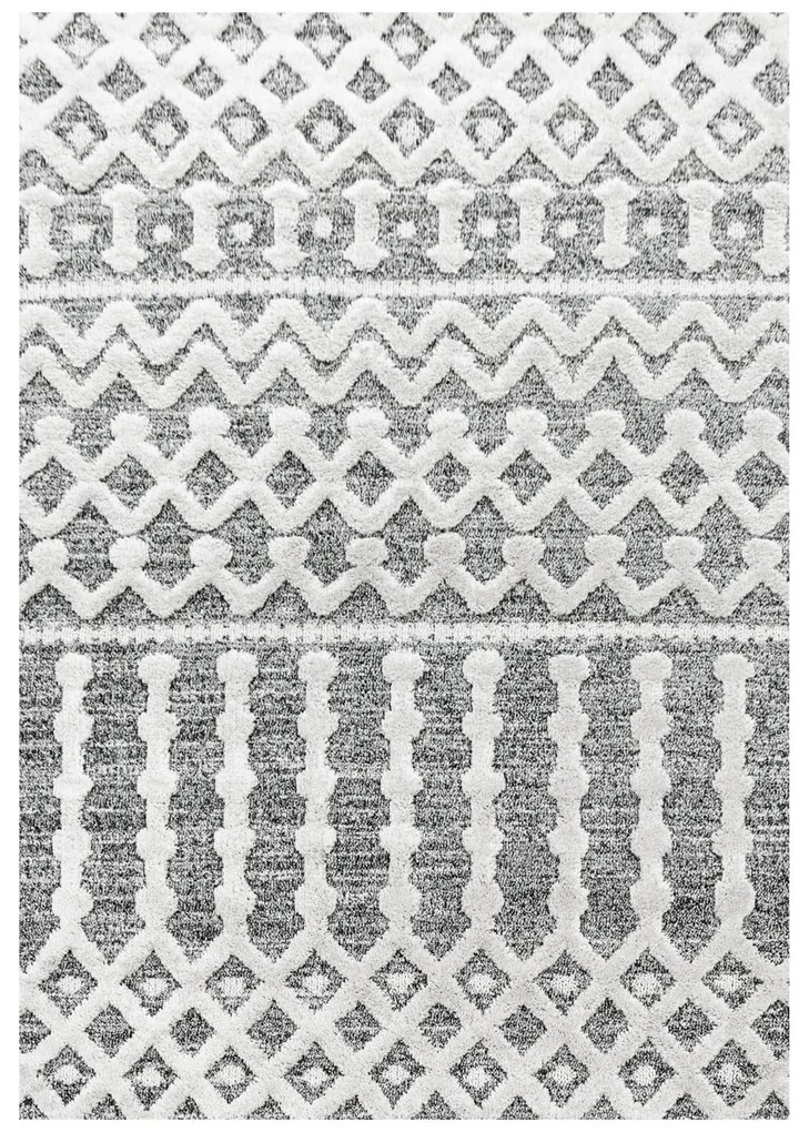 Dywan nowoczesny 3D La Casa szaro-kremowy 200 cm x 290 cm