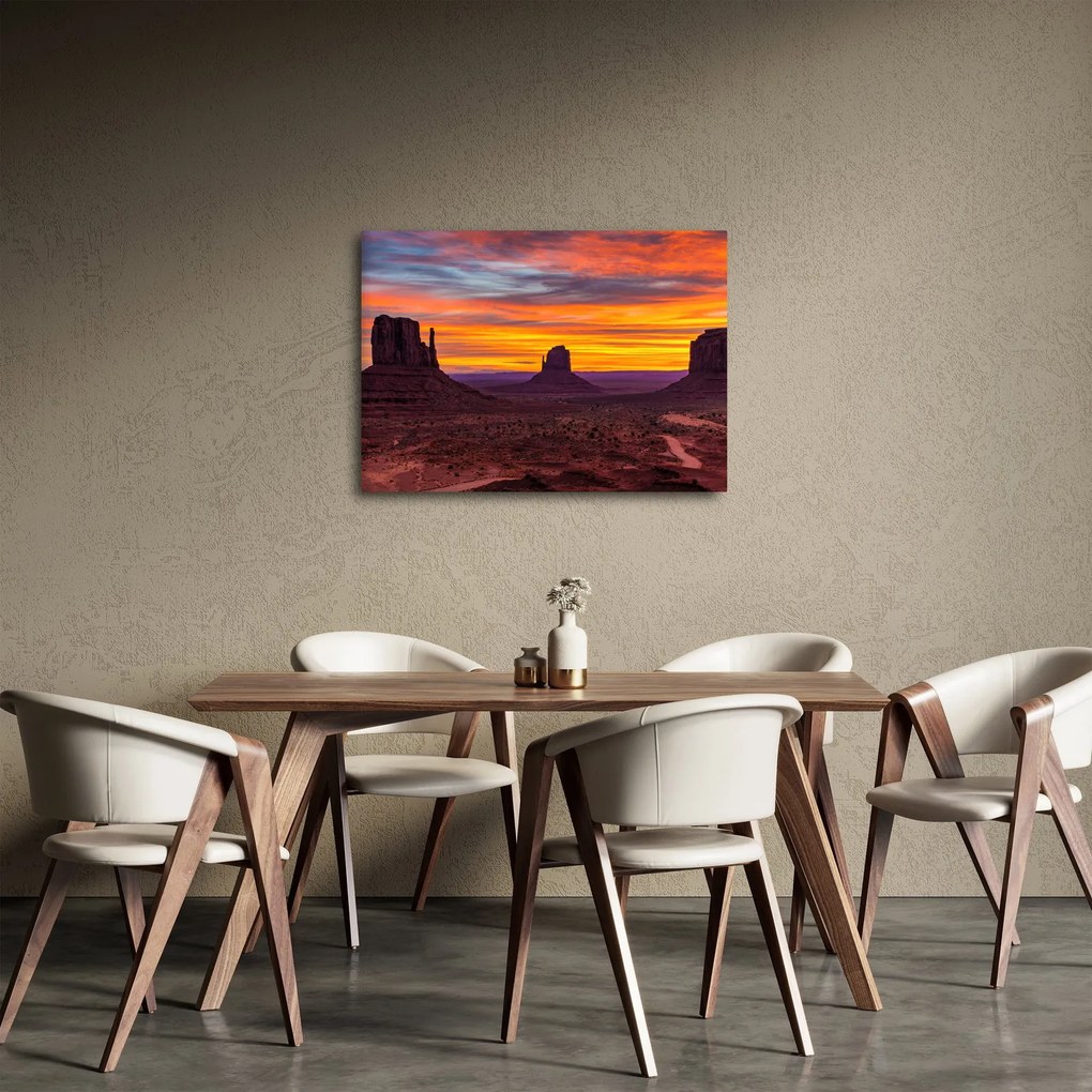 Obraz - Monument Valley v Arizonie (70x50 cm)