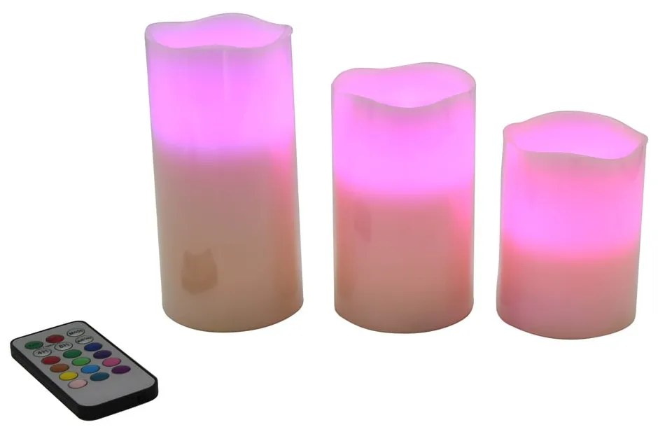 Świeczki LED zestaw 3 szt. (wysokość 10 cm) – Hilight