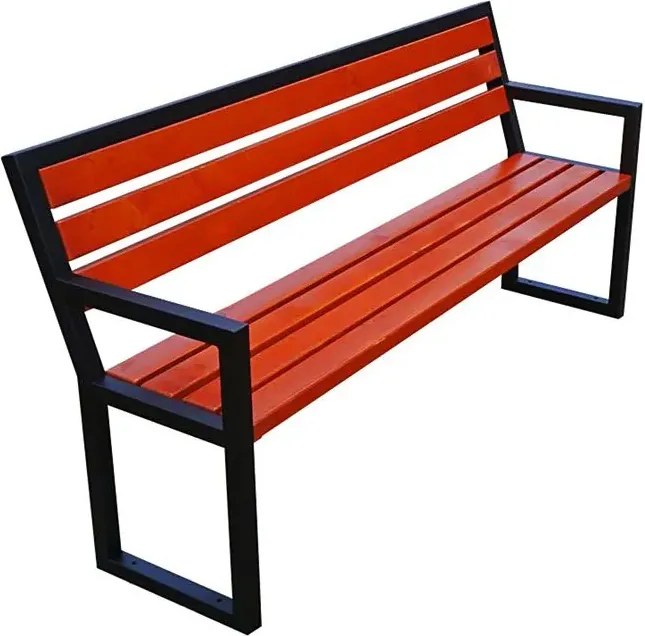 Ławka parkowa z podłokietnikami 180cm D1-C52