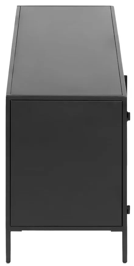 Czarna komoda pod TV Kave Home Shantay