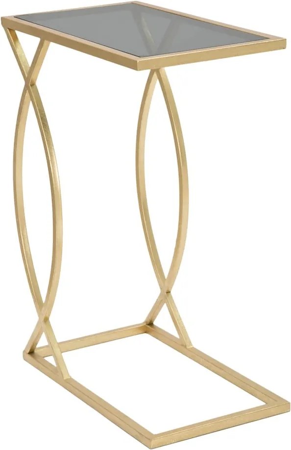 Stolik ze szklanym blatem 25.5x45.5 cm Glam – Mauro Ferretti