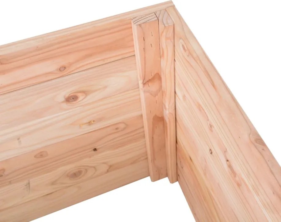 PREMIUM MODŘÍN Podwyższana grządka 135 x 70 x 50 cm, drewnia