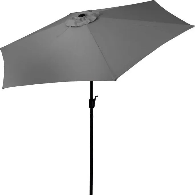 Duży parasol ogrodowy łamany, skośny SL-UM003C, szary