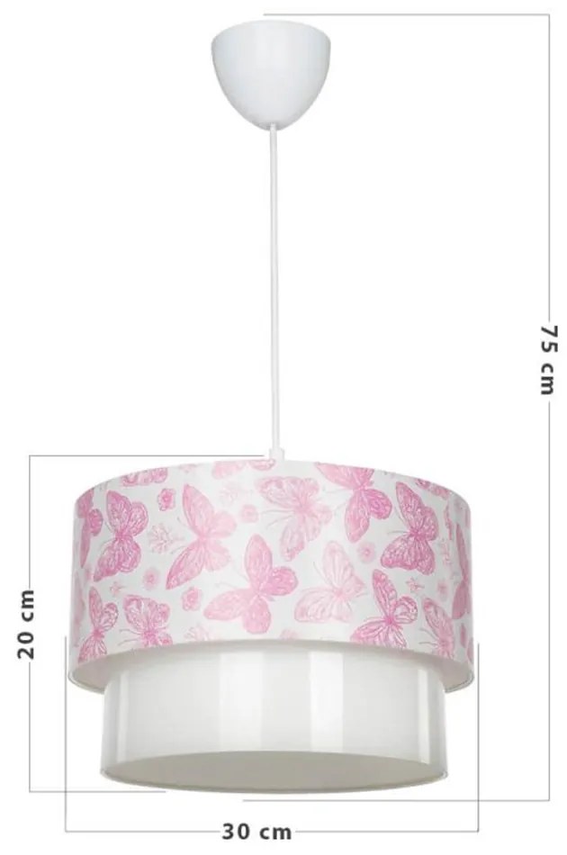 Biało-różowa lampa dziecięca – Squid Lighting