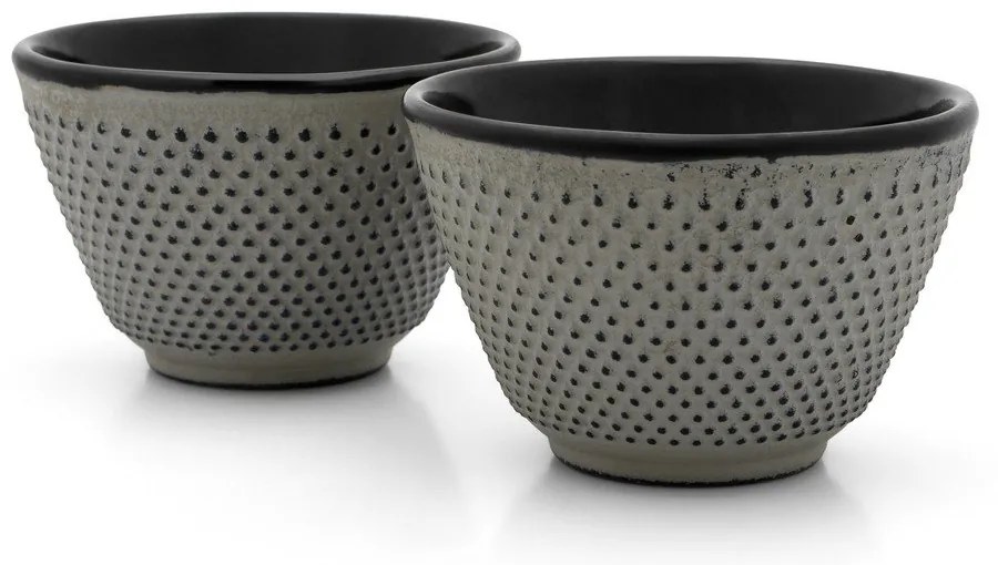 Szare żeliwne filiżanki zestaw 2 szt. 100 ml Jang – Bredemeijer