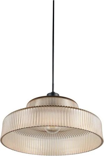 Lampa wisząca w bursztynowym kolorze ze szklanym kloszem ø 35 cm Abella – Reality