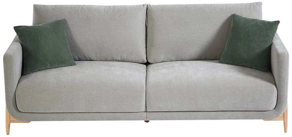 Kanapa 3-osobowa z jasnoszarą tapicerką - DORMATI