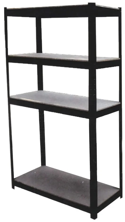 Czarny stalowy regał do garażu 90x180 cm – M.A.T. Group