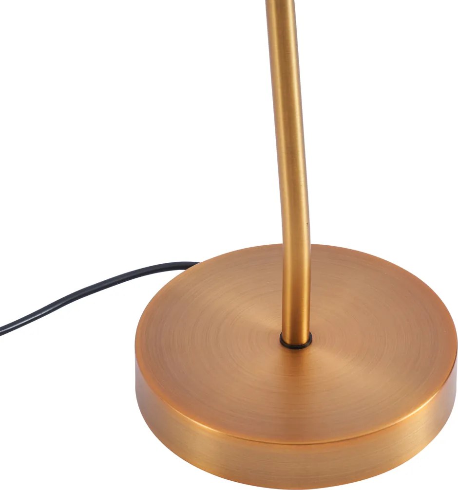 Lampa stołowa Art Deco brązowa z LED - Tableau