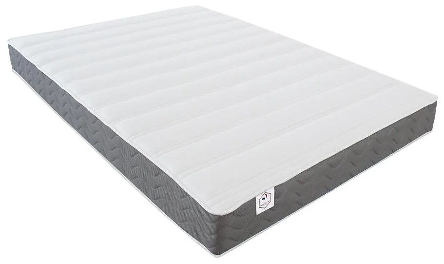 Zestaw 140 x 190 cm stelaż z jasną naturalną skrzynią i szufladą + materac o grub. 18 cm z pianką o wysokiej gęstości, pamięcią kształtu i oddychającym pokrowcem 3D - HEAVEN marki Ysmée