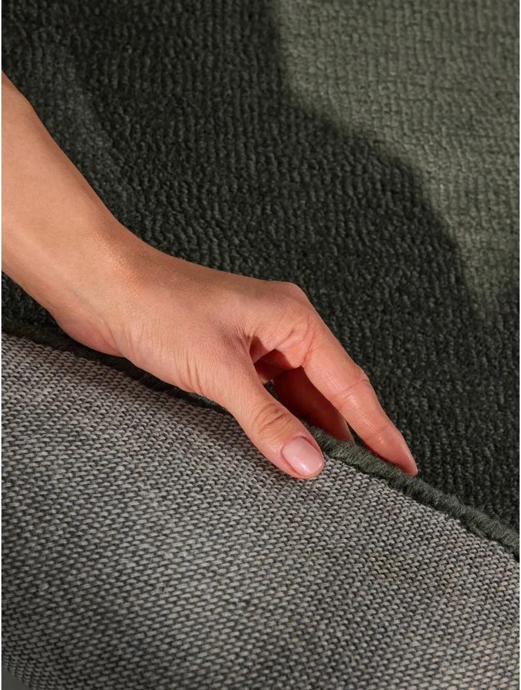 Ciemnozielony dywan z mieszanki wełny tkany ręcznie 125x200 cm Kari Organic – Villeroy&amp;Boch