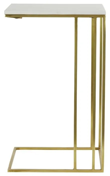 Stolik z blatem w dekorze marmuru 31x41 cm Roshan – Light & Living