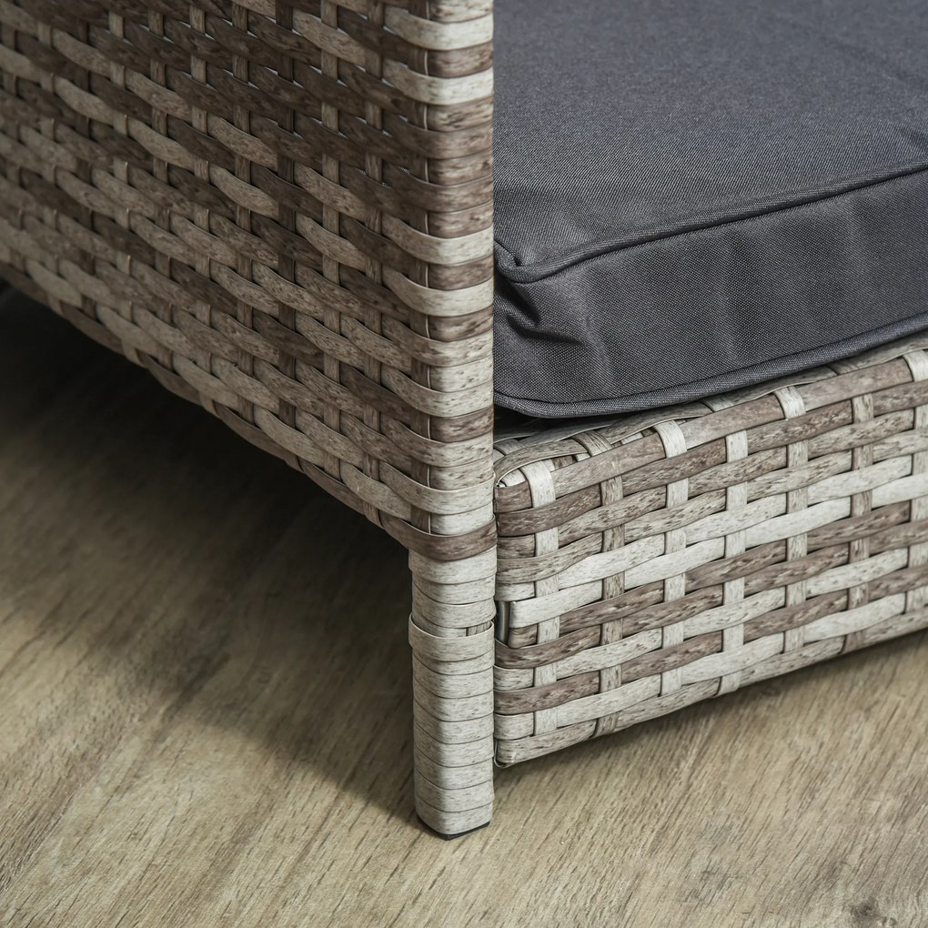 PawHut Domek dla psa szary odporny na warunki pogodowe z zdejmowanym poszyciem | Aosom PL