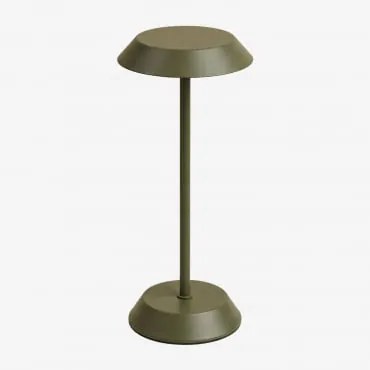 Bezprzewodowa Lampa Stołowa Led Do Użytku Zewnętrznego Z Żelaza Oravella Intensywny Verde Olive - Sklum