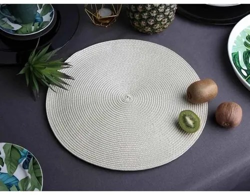 Altom Podkładka Straw beżowy, śr. 38 cm, zestaw 4 szt.