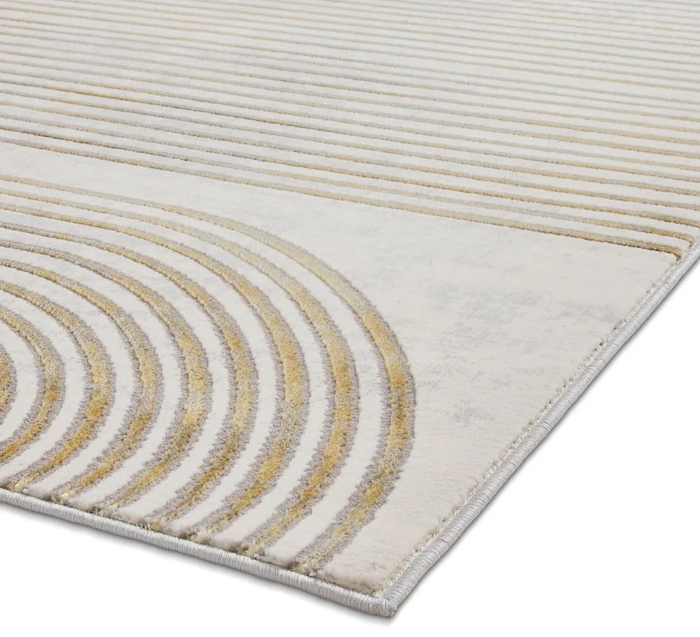 Dywan w jasnoszaro-złotym kolorze 80x150 cm Apollo – Think Rugs