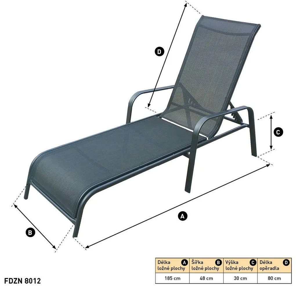 Fieldmann FDZN 8012 Leżak ogrodowy
