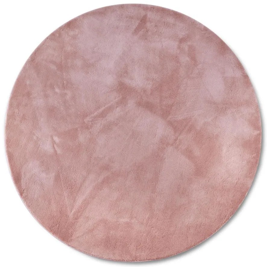 Dywan pluszowy Leon Villeroy &amp; Boch pudrowy róż 160 cm x 160 cm koło