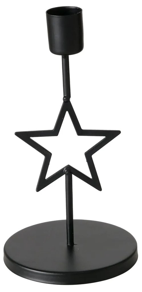 Metalowy świecznik na pojedynczą świecę NORGA, wys. 17 cm