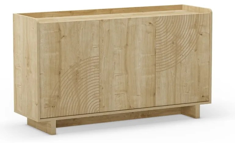 Komoda w dekorze dębu w naturalnym kolorze 140x80x40 cm Daira – Marckeric
