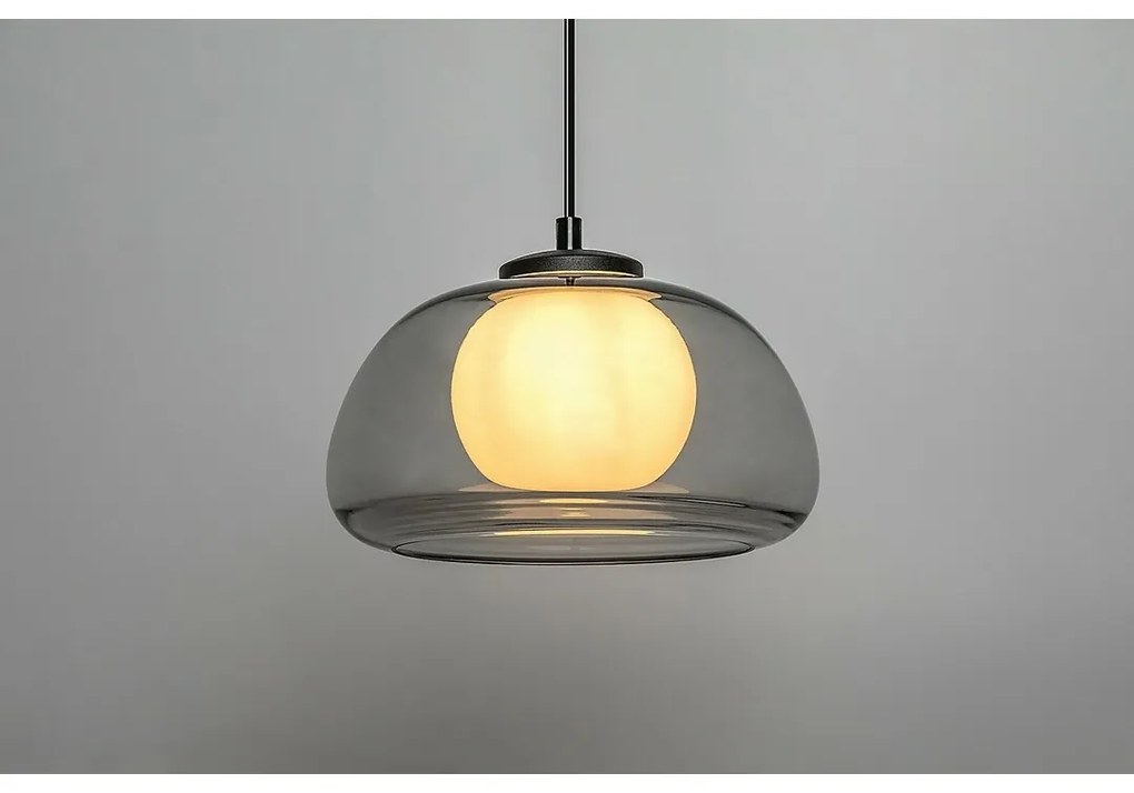 Rabalux 72275 nowoczesny żyrandol wiszący Elowen, przydymiony, G9, 1x maks. 5 W