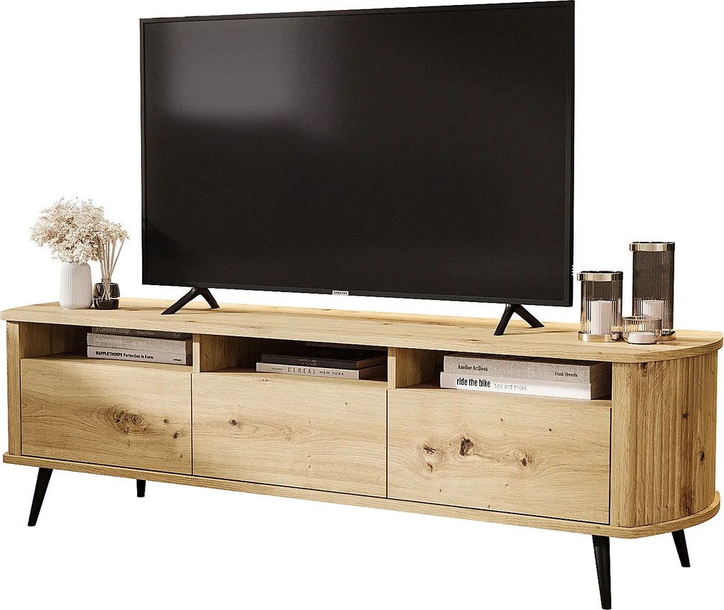 Skandynawska szafka RTV dąb artisan T2-H49