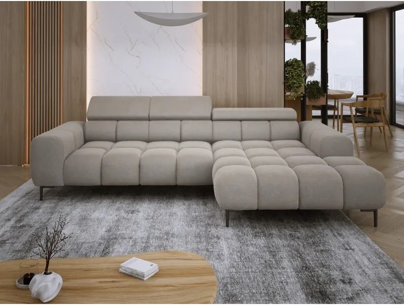 Narożnik PLAZA MINI Prawostronny w tkaninie Promocyjnej APHRODITE 04 WERSAL