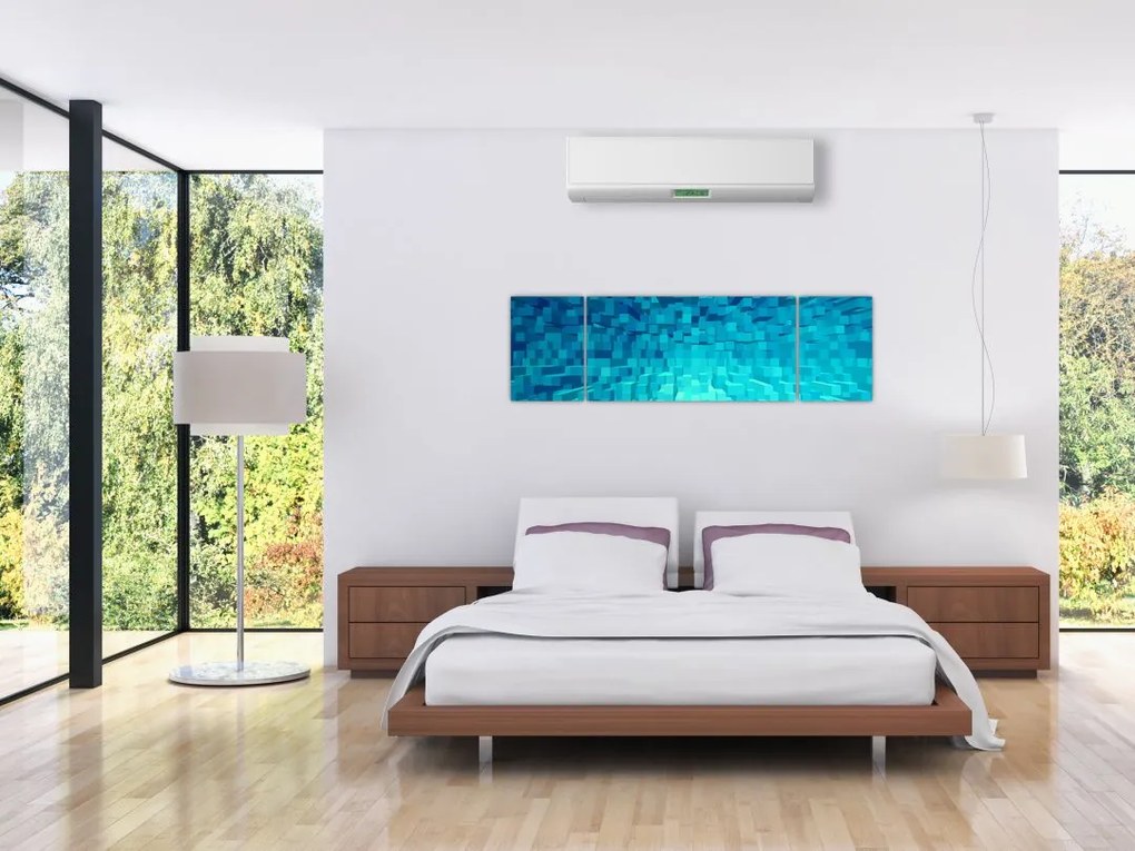 Obraz - abstrakcyjne kostki (170x50 cm)
