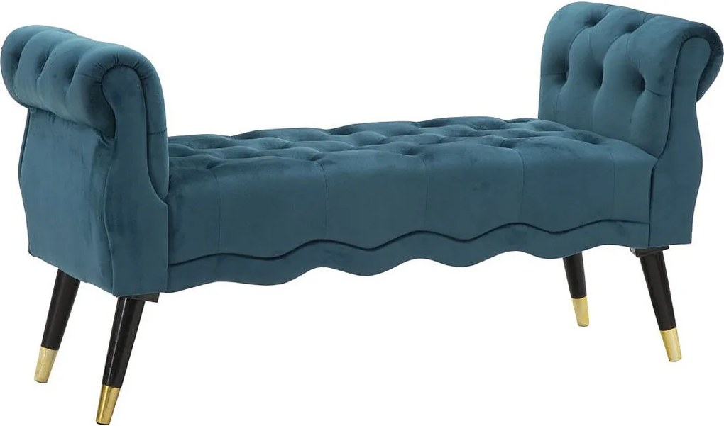 Ławka Paris Teal/Gold Cm 120X40X60