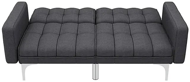 Rozkładana dwuosobowa ciemnoszara sofa - Distira 2D