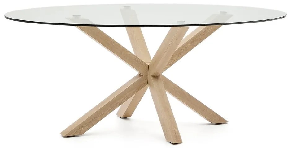 Stół ze szklanym blatem 100x200 cm Argo – Kave Home